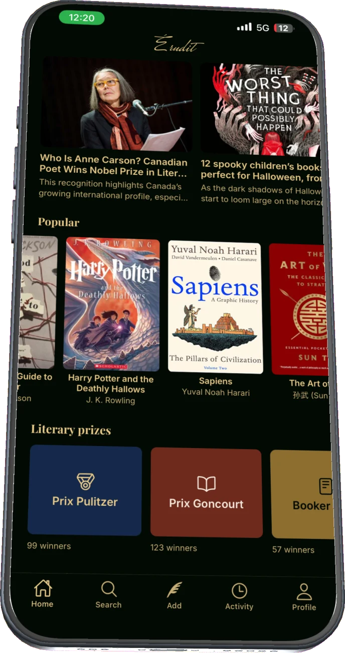 Everything in one place: literary news, popular works and award winners